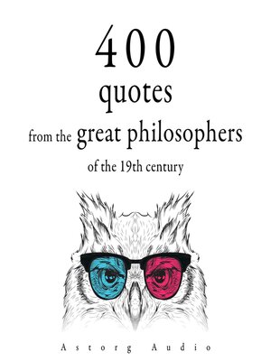 cover image of 400 Quotations from the Great Philosophers of the 19th Century